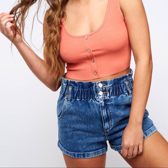 40% CLEARANCE‼️Larissa High Rise Shorts-Light - Picture 2 of 4